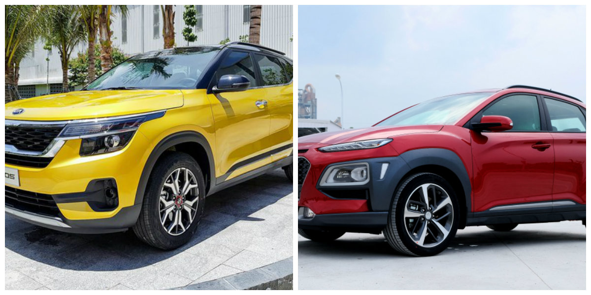 Kia Seltos và Hyundai Kona